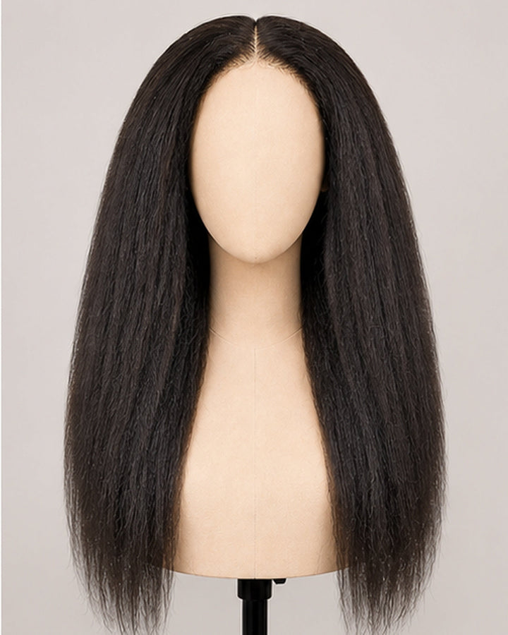 Kinky Straight premium human hair wig