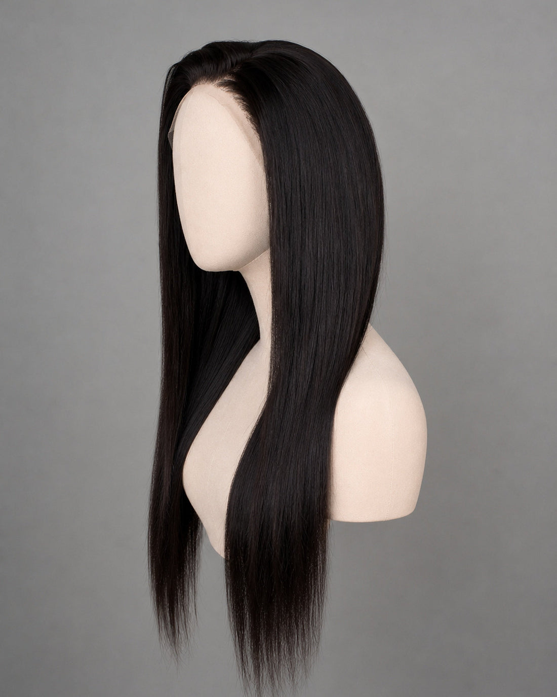 Straight Natural Wave wig detail view